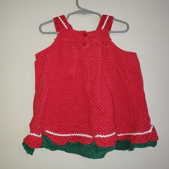 RARE EDITIONS CORDUROY CHRISTMAS HOLIDAY DRESS - Picture 4 of 6